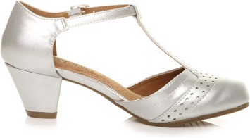 Mary Jane sko: Marleen May - sølv