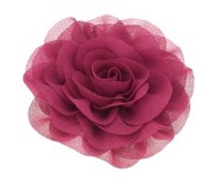 Hårklips med lille rose, blommefarvet 