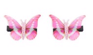 Sommerfugle hårklips x 2, lyserød/pink
