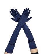 Lange santin handsker, navy👗