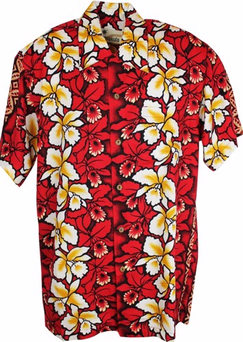 Lima Rød - Hawaii skjorte