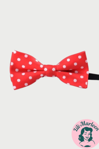 Børne butterfly, postkasserød med polka prik