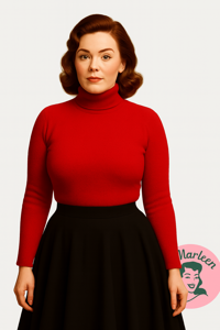 Miss Basic red-  Ekstra varm Højhals i rød – en tidløs klassiker til dit klædeskab 