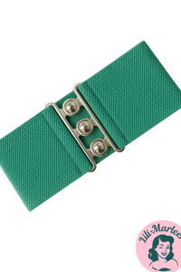 Bredt elastisk bælte, mint - str. 36 - 56 - Hospitalbælte