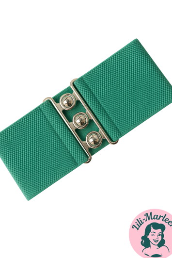 Bredt elastisk bælte, mint - str. 36 - 56 - Hospitalbælte