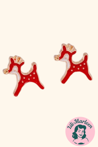 Ørestikker -  søde små Rudolf med røde næser, der glimter