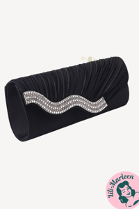 Fest clutch / cocktailtaske - Lillian, sort