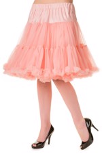 Deluxe petticoat/skørt, kort - lyserød