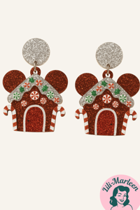 Juleøreringe; kagehus (Stort)