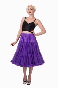 Deluxe petticoat/skørt, Lilla - langt