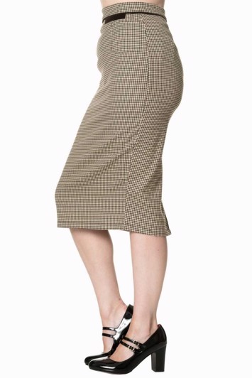 Wiggle/pencil nederdel - SWEPT OFF HER FEET PENCIL SKIRT, brun
