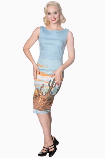 Wiggle/pencil kjole - MAGICAL DAY