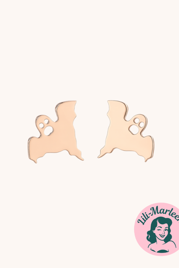 Øreringe - små spøgelser, guld 