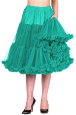Deluxe petticoat/skørt, Emerald - langt