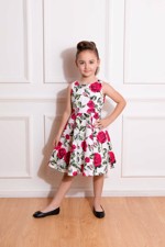 Børne swing kjole, Mini Hazel Rose