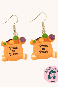 Hængeøreringe -  trick or treat