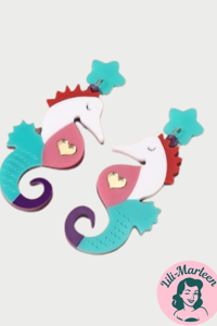 Øreringe -  store hængeøreringe - op på "søhesten"