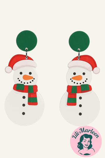 Juleøreringe; "Dont cry for me snowman"