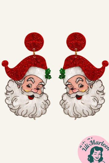 Juleøreringe; Julemanden, rød