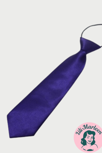 Børne slips, mørk lilla