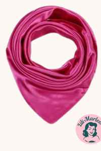 Satin tørklæde til håret eller hals, lys blomme