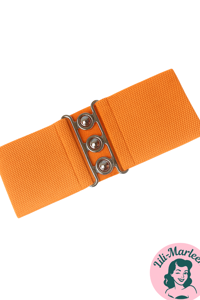 Bredt elastisk bælte, neon-orange str. 36 - 48 - Hospitalsbælte