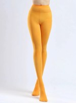 Farvede strømpebukser: - orange (Onesize)🧡