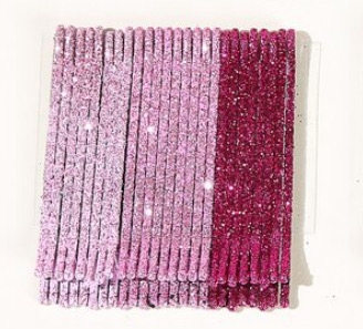 Bobby Pins - glitter (Babylyserød, lyserød & pink) - 24 stk. 