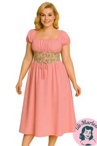 Oktoberkjole - Elfrida - lyserød kjole 