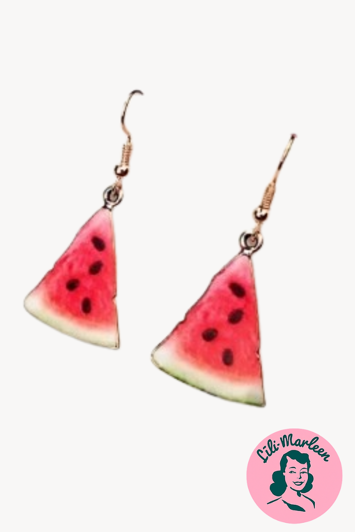 Øreringe - mellemstore vandmeloner