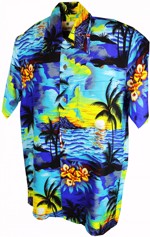 60´S HAWAI - Sunset Blue - Hawaiian Shirt