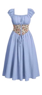 Oktoberkjole - Elfrida - lyseblå kjole