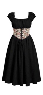 Oktoberkjole - Elfrida - sort kjole 