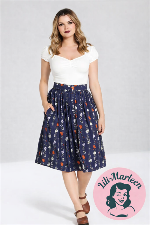 Asta Skirt  Vintage swing nederdel med volumen