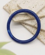 Plastik armring - Cuff rund, navy💙