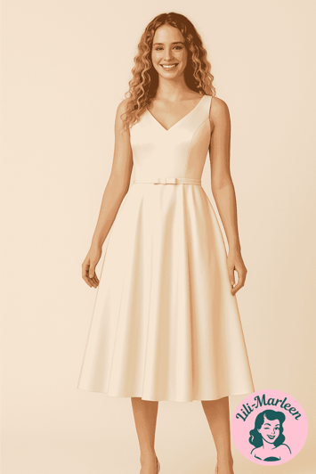 Konfirmations kjole - Mathilde, creme