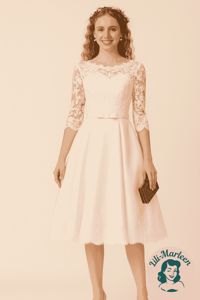 Konfirmations kjole - Lea, creme