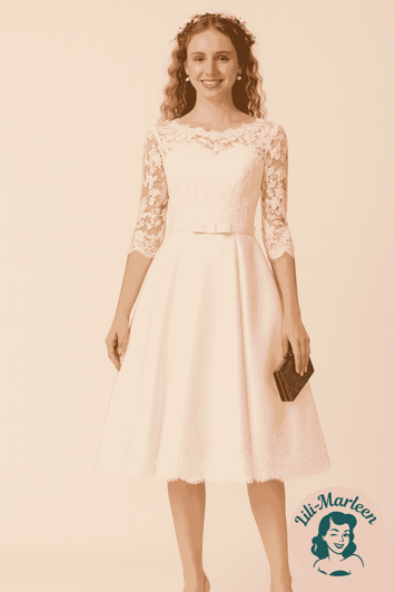 Konfirmations kjole - Lea, creme