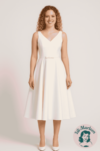 Konfirmations kjole - Mathilde, hvid