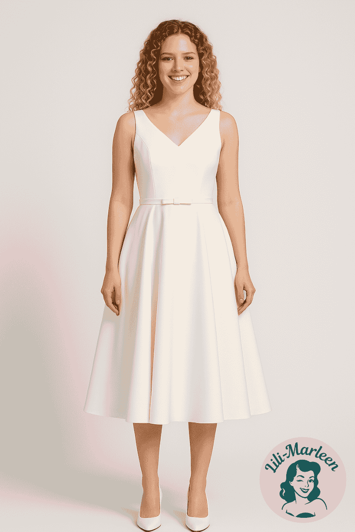 Konfirmations kjole - Mathilde, hvid