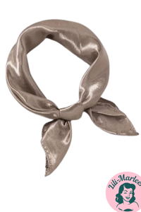 Satin tørklæde til håret eller hals, caffelatte