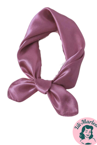 Satin tørklæde til håret eller hals, gammel rosa