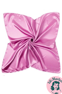 Satin tørklæde til håret eller hals, lyserødt 