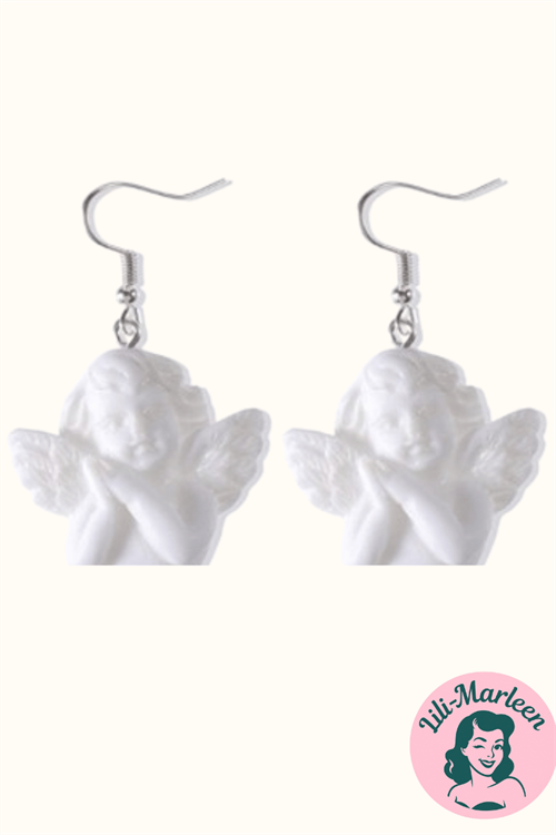 Øreringe - hængeøreringe, engel 