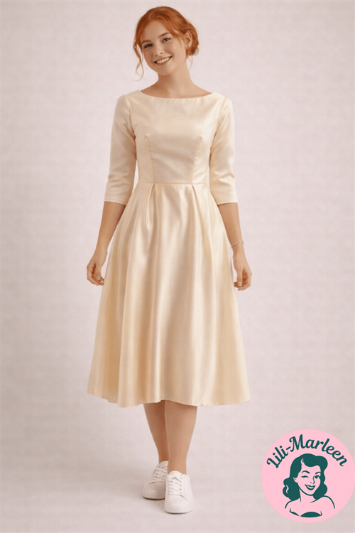 Konfirmations kjole - Saga My, champagne