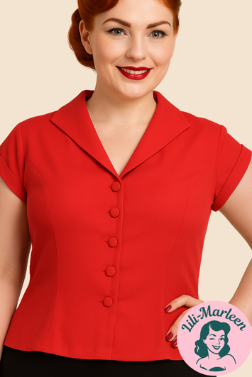 Skjorte: Dream master - Rød str. 36 - 54