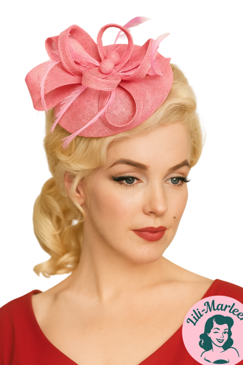 Betager/hat på hårbøjle, lyserød