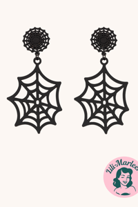 Hængeøreringe -  Spindelvæv 