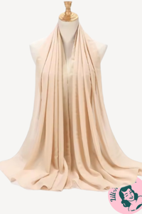 Chiffon Sjal, sand