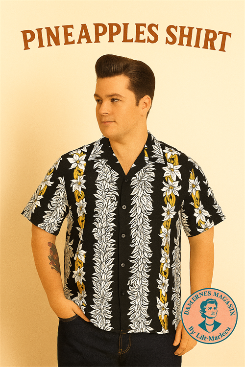 Kortærmet herreskjorte: PINEAPPLES SHIRT